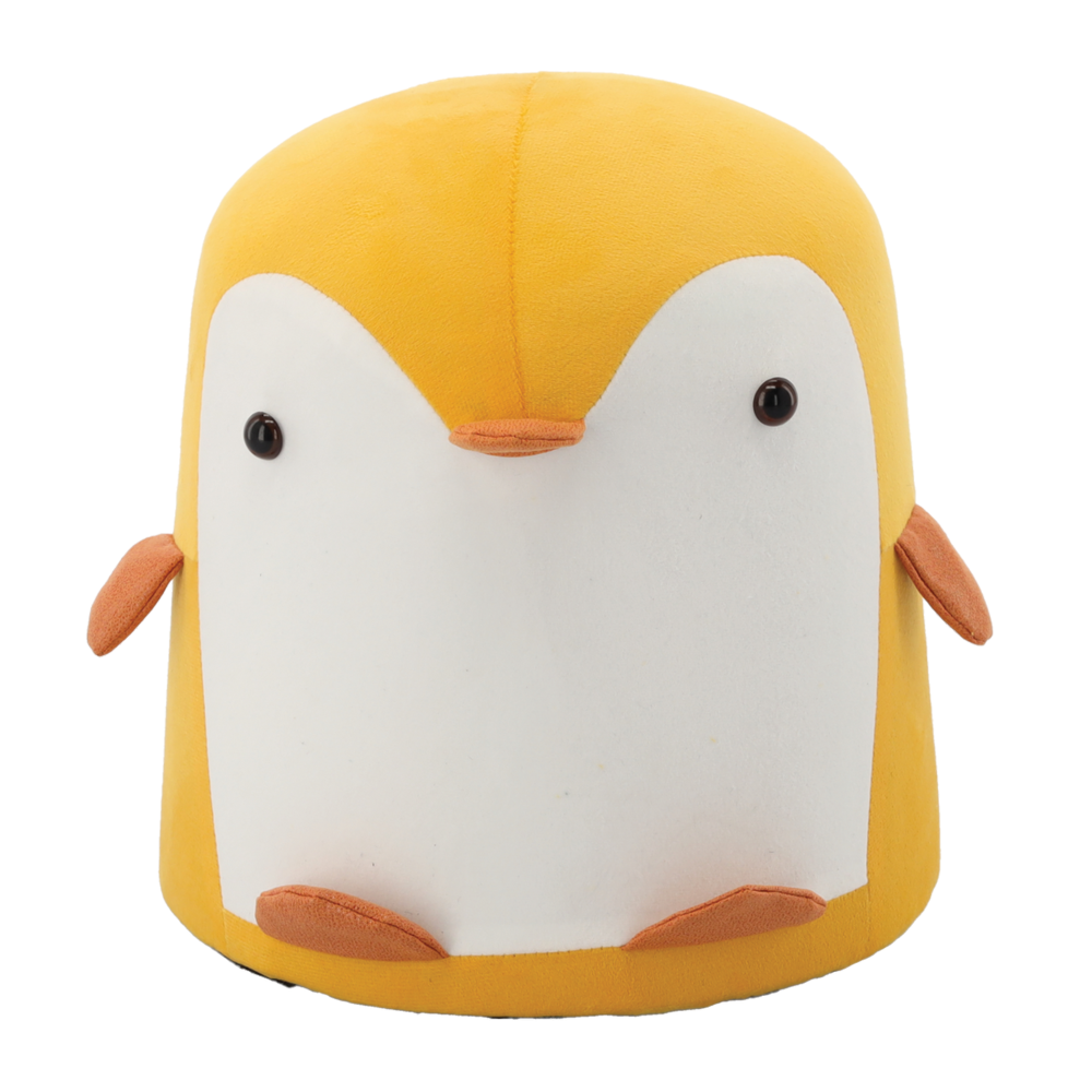 Sedací taburet Tučňák - žlutý 28 × 34 cm