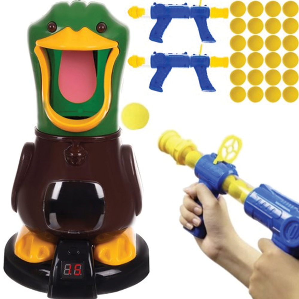 Hra Duck Hunt - pistole na pěnové kuličky