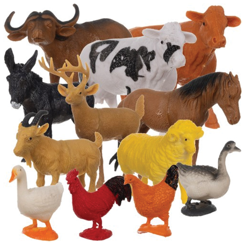 Sada hospodářských zvířat 12 ks