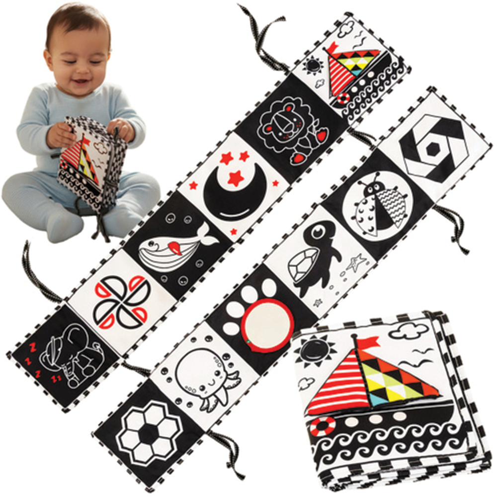 Senzorická kontrastní kniha pro miminka