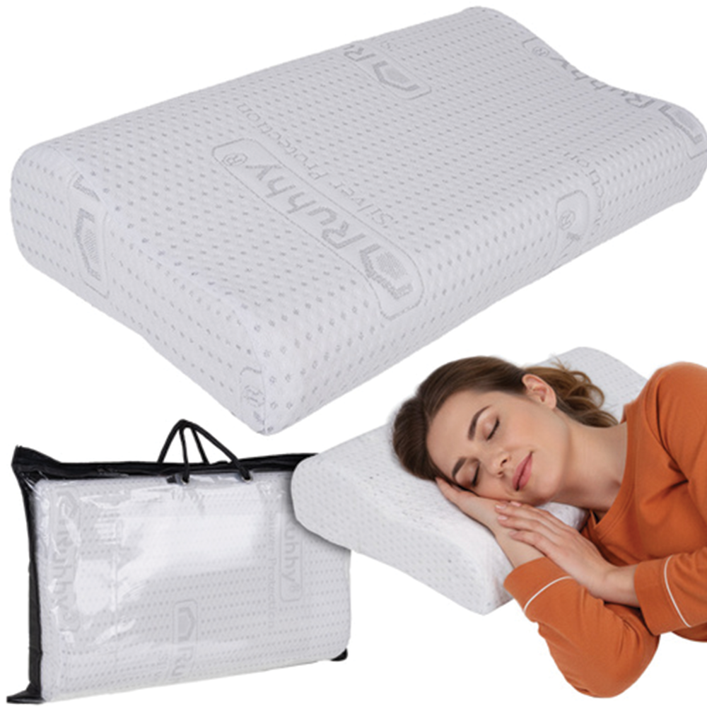 Ortopedický polštář z paměťové pěny – pro pohodlný spánek na boku i na zádech