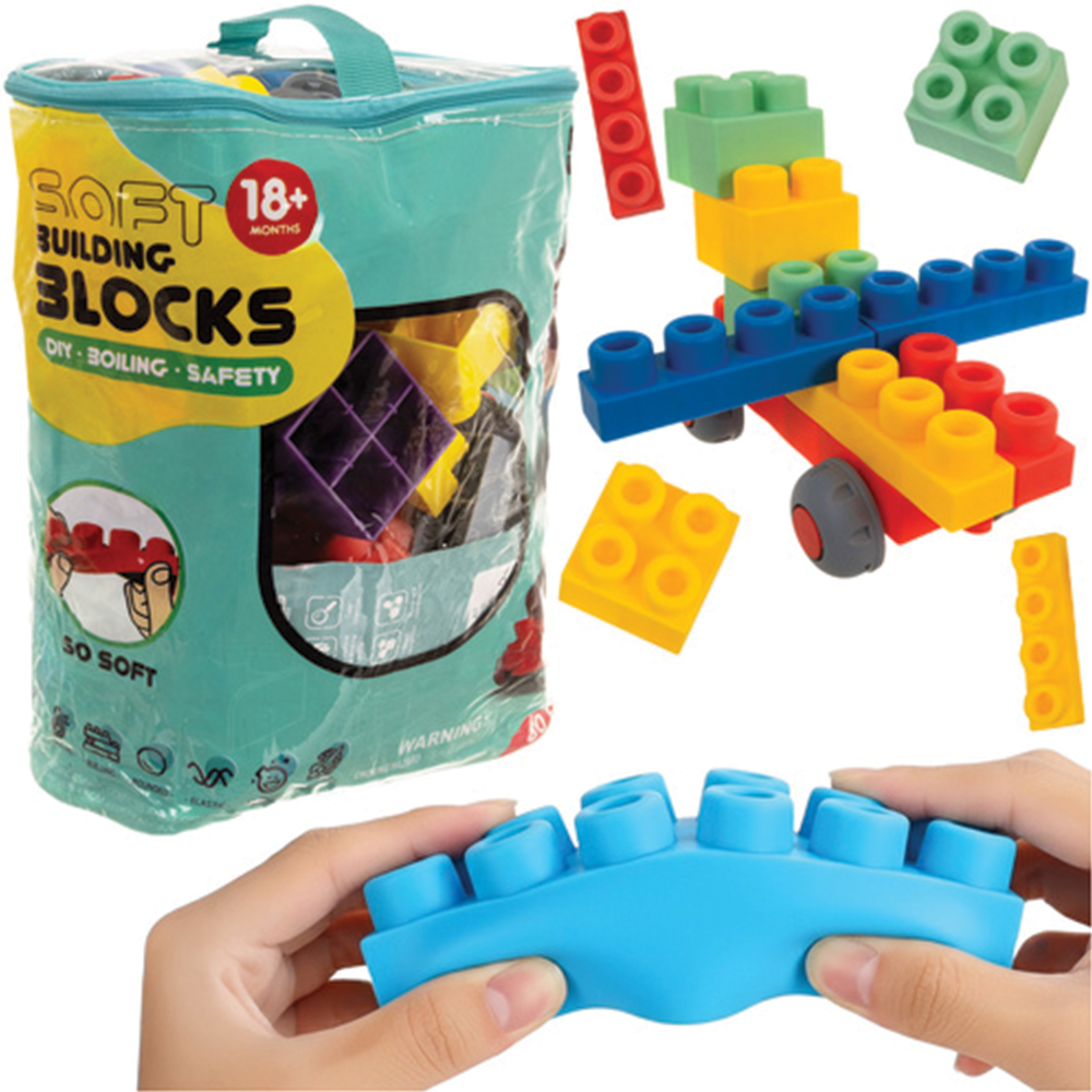 Gumové bloky, senzorické 80 ks