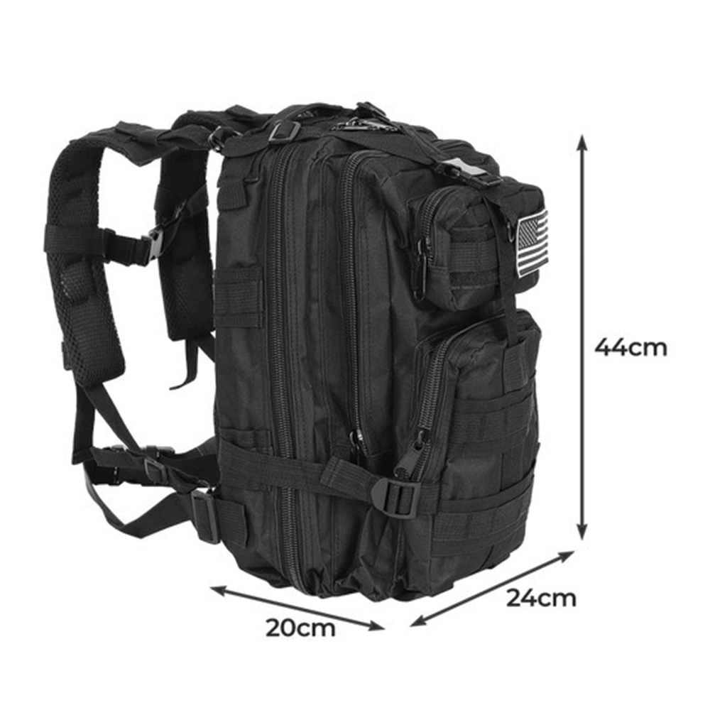 Vojenský batoh 26 l, černý
