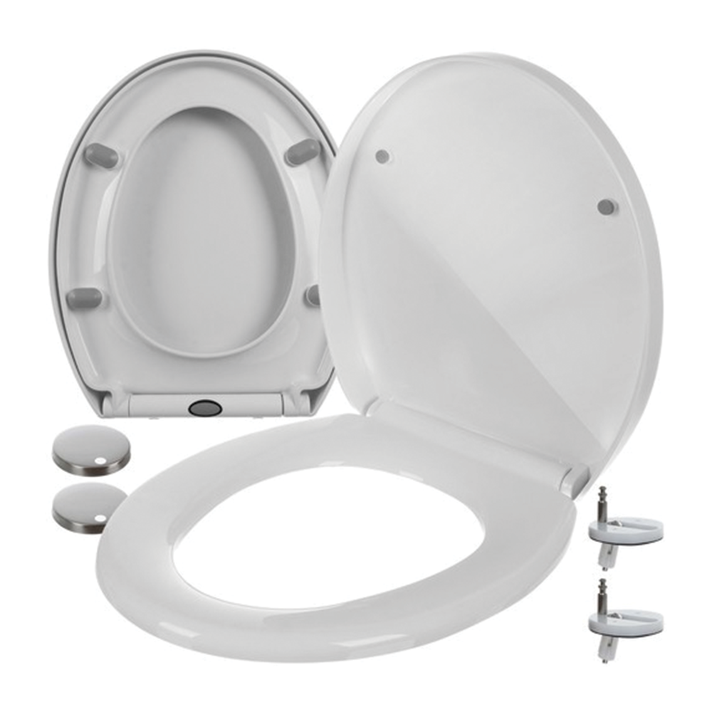 WC sedátko samopadací, univerzální, bílé