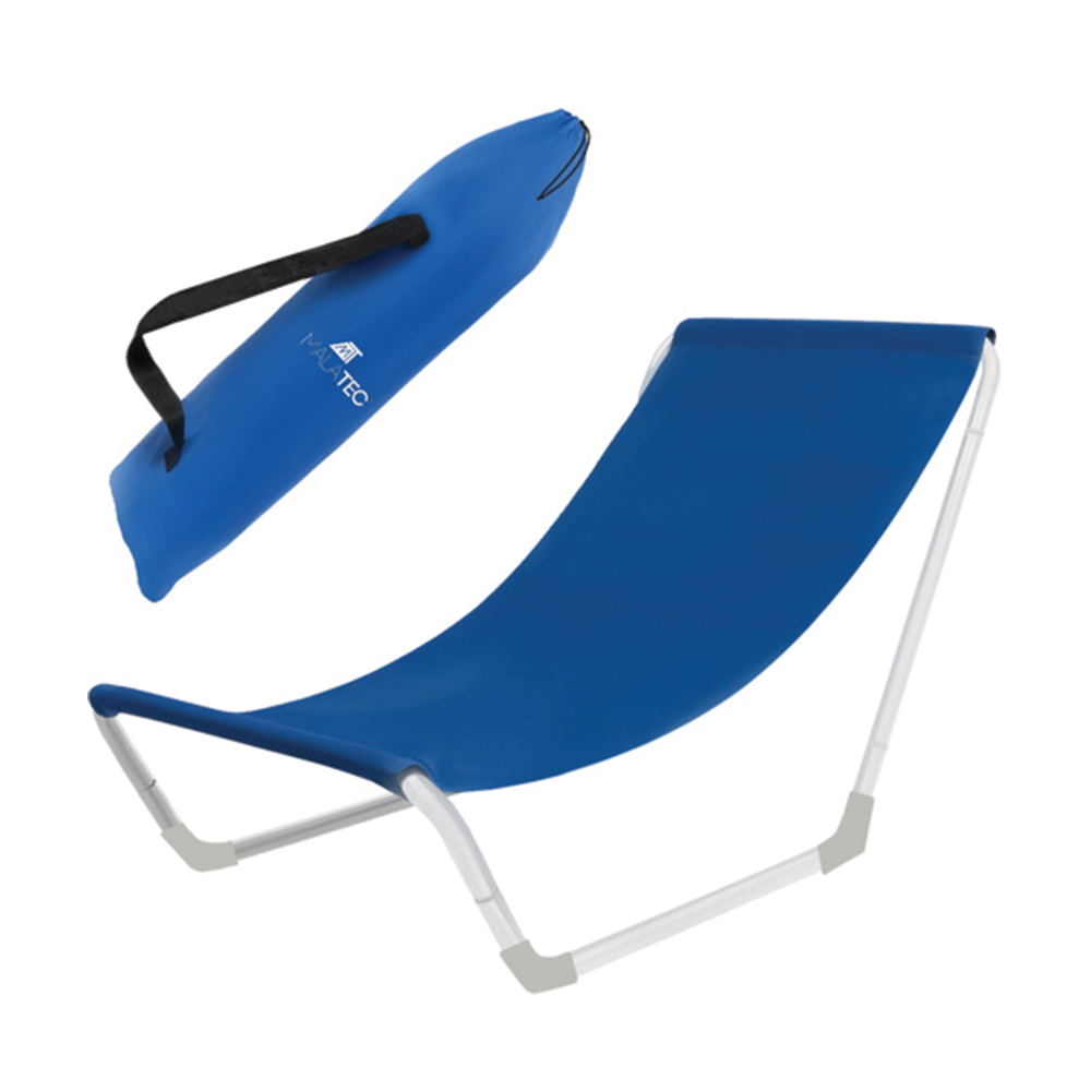 Lehátko plážové, skládací, modré