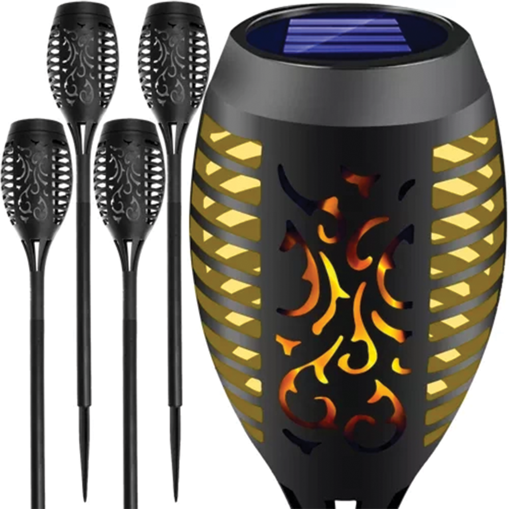 Solární zahradní lampa, sada 4ks