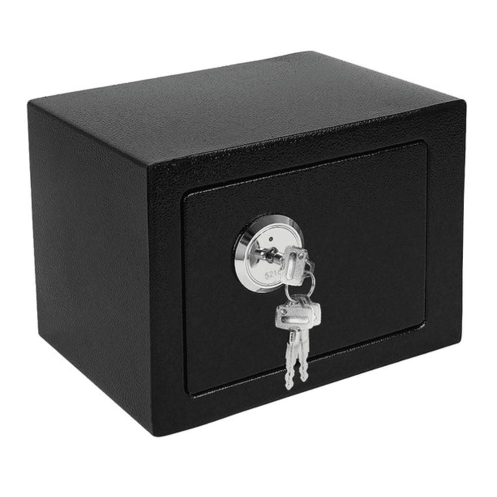 Trezor s mechanickým zámkem 23×17×17cm, černý