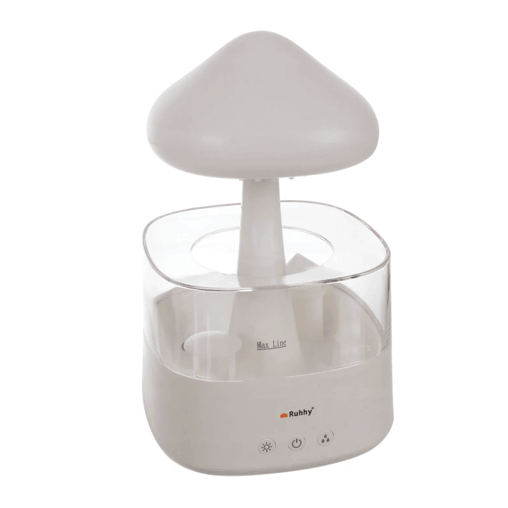 Multifunkční zvlhčovač vzduchu houba, 10 W, 450 ml, bílý