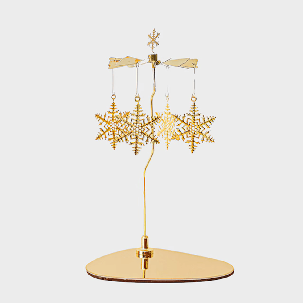 Luxusní otočný svícen s motivem sněhových vloček