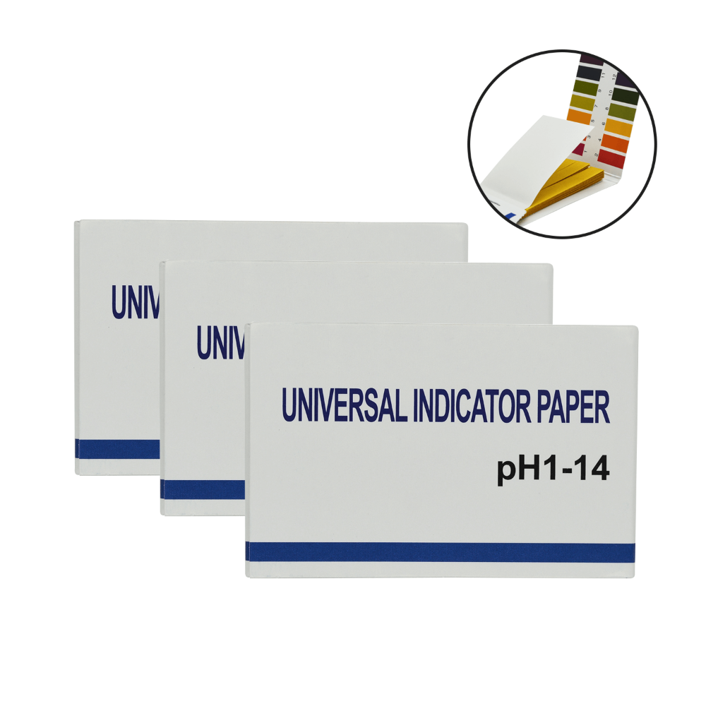 Indikační papírek s proužky pro testování pH moči - sada 3 balení, 240 proužků