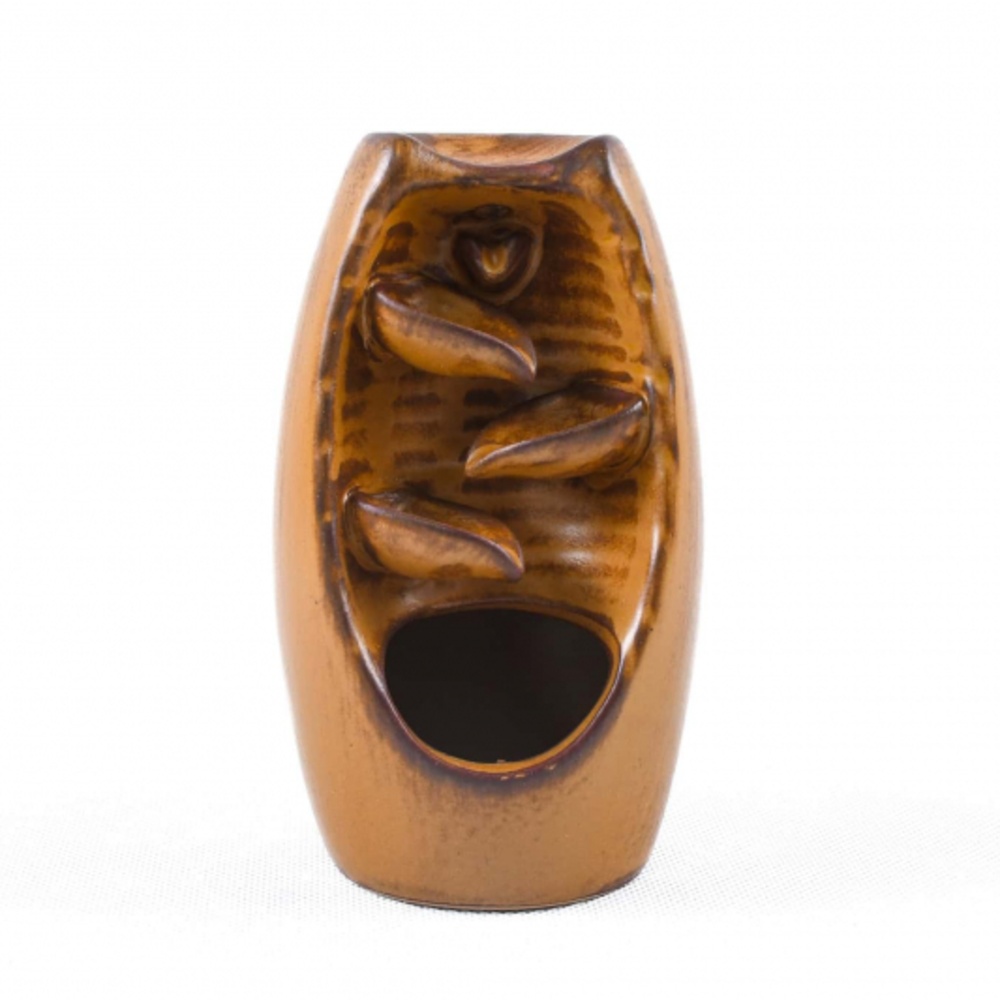 Keramický stojan na vonné kužely – dekor dřeva