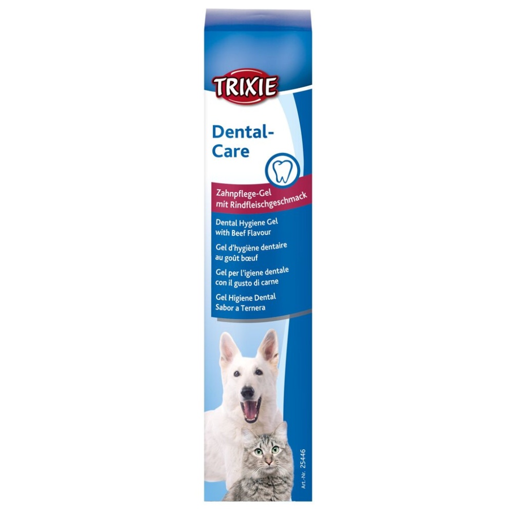 Hygienický zubní gel s hovězí příchutí pro psy a kočky, 100 g